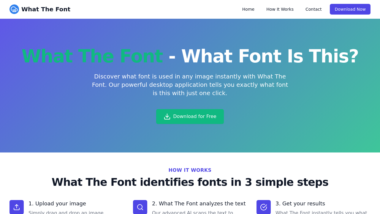 What The Font screenshot