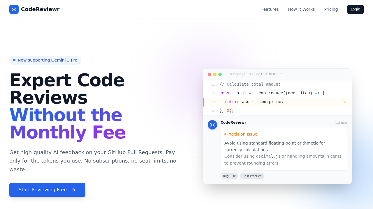 CodeReviewr screenshot