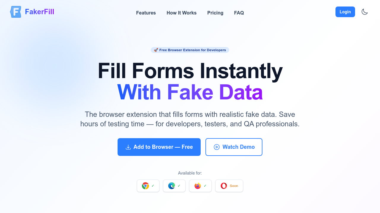 FakerFill screenshot