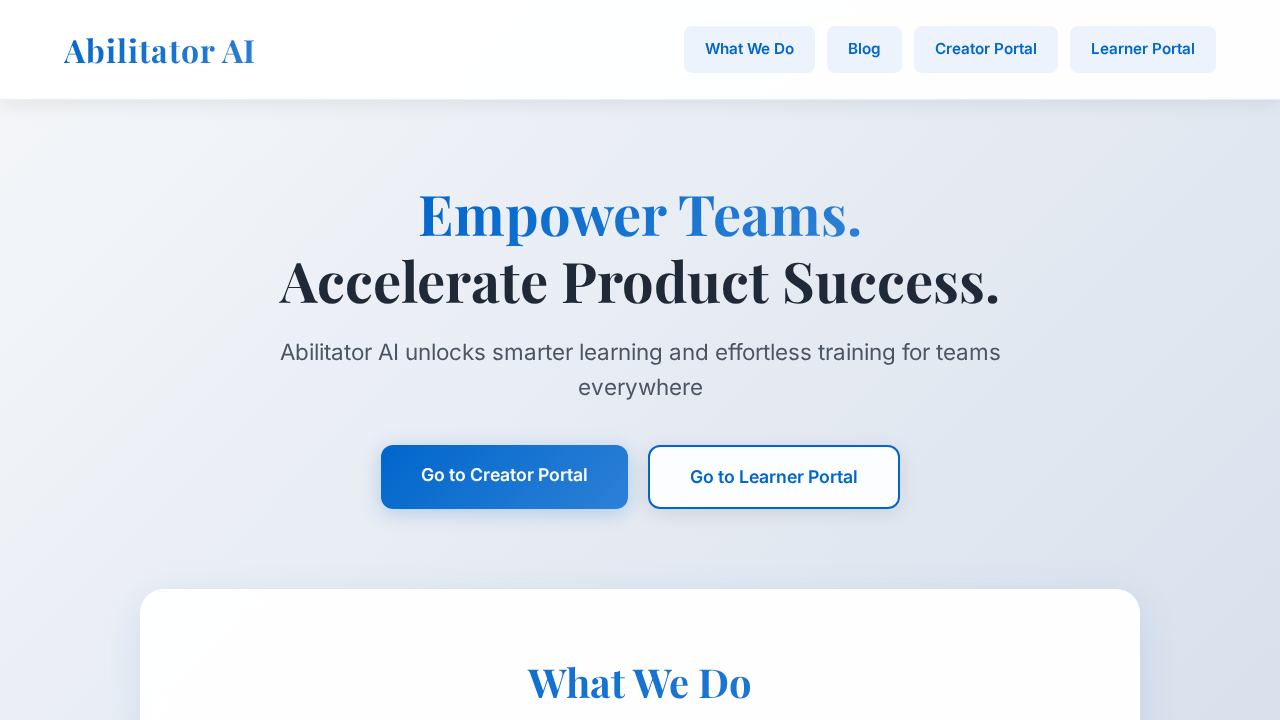 Abilitator AI screenshot