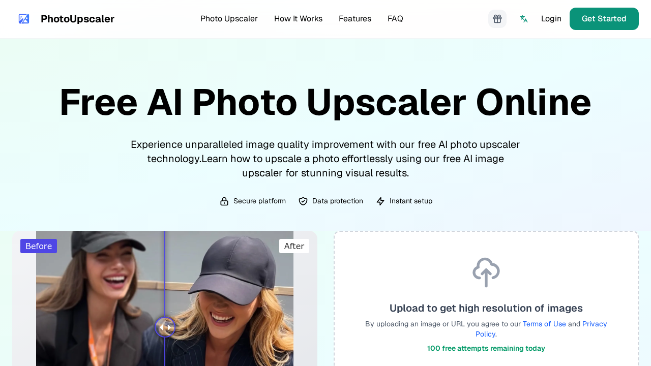 Free AI Photo Upscaler screenshot