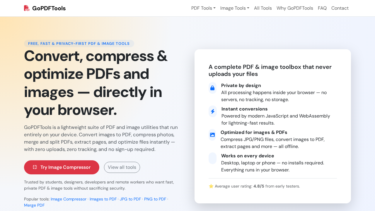 GoPDFTools screenshot
