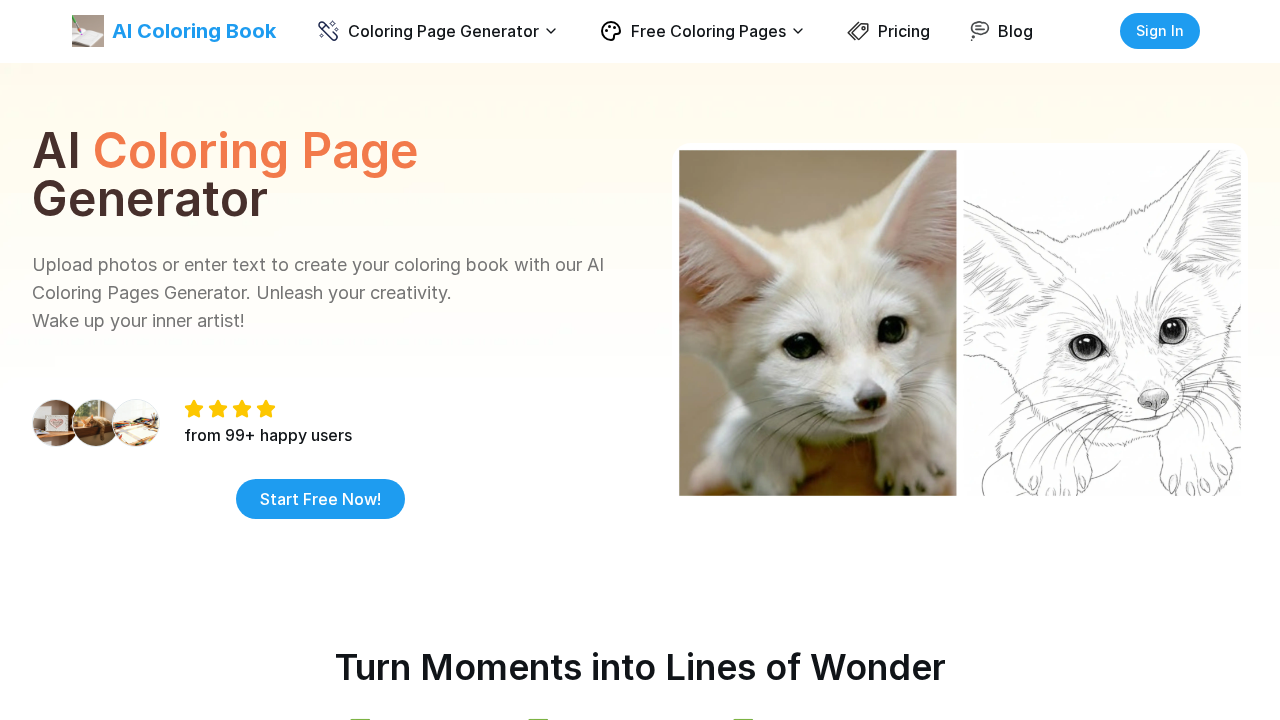 AI Coloring Book screenshot