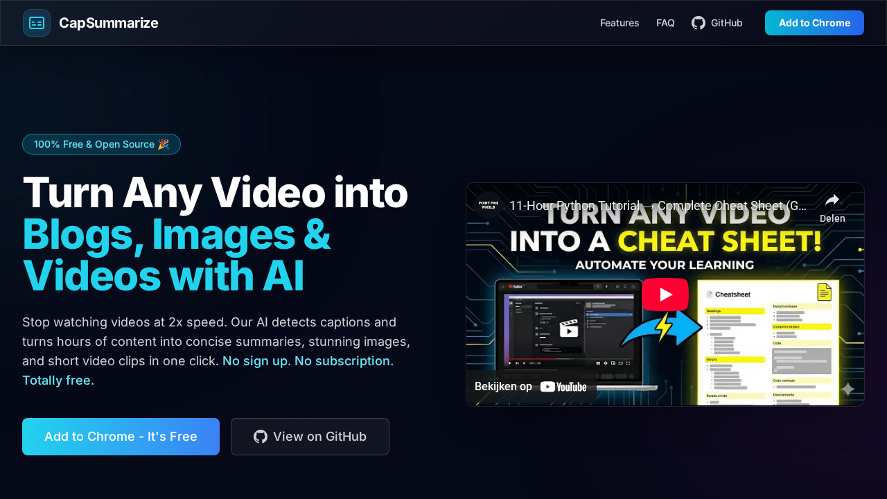 CapSummarize screenshot