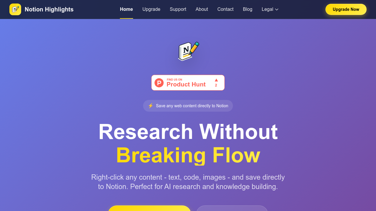 Notion Highlights screenshot
