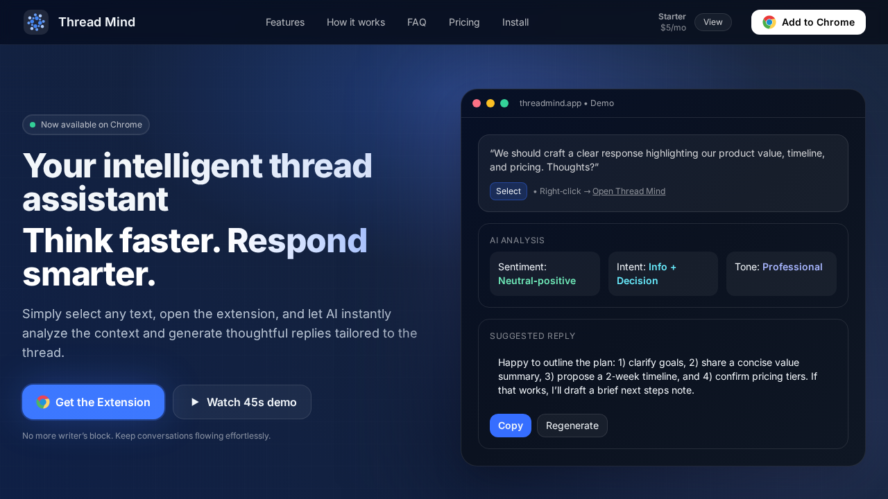 Thread Mind screenshot