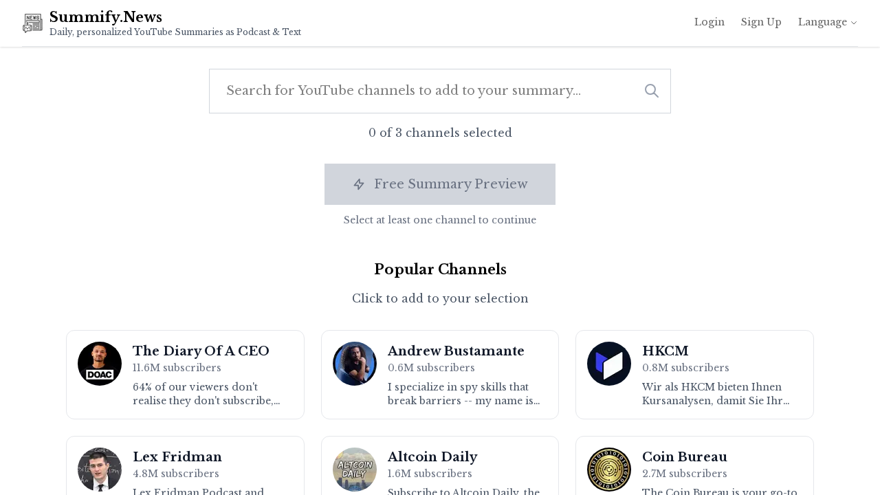 Summify.News screenshot