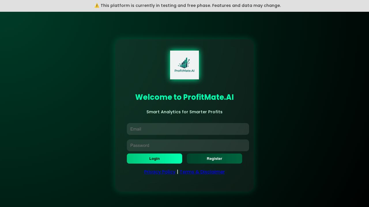 ProfitMate screenshot