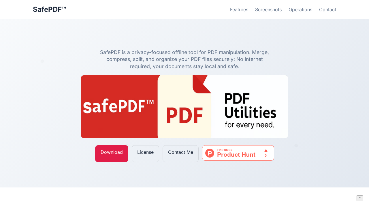 SafePDF screenshot