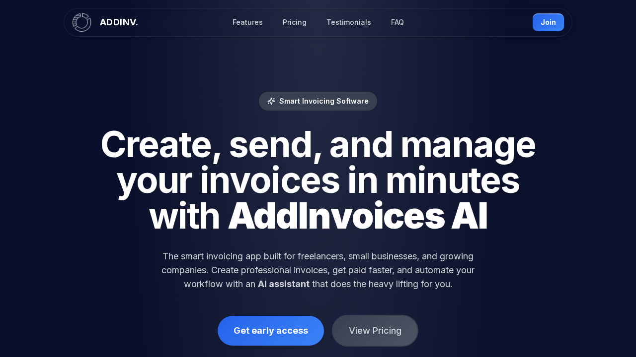AddInvoices AI screenshot