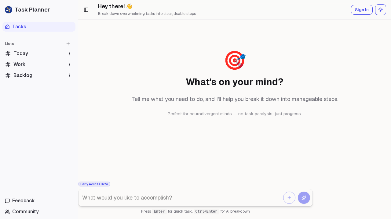 HealUp - AI Task Manager screenshot