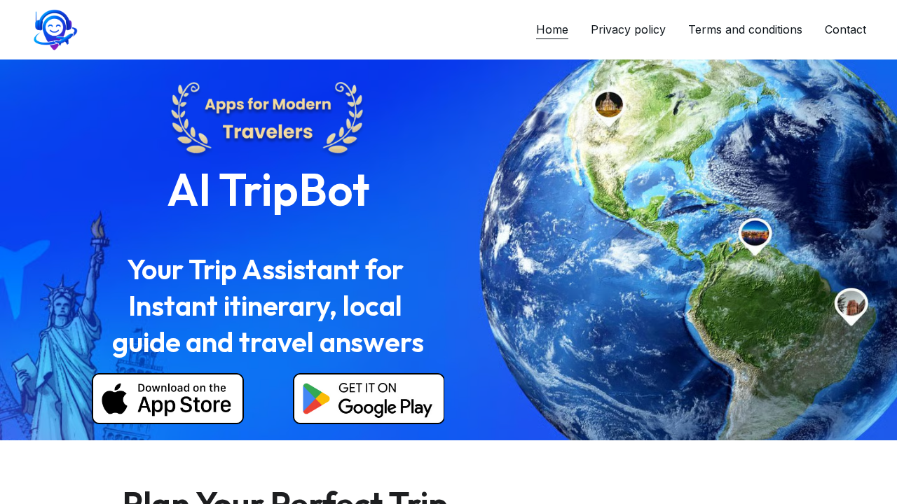 AI TripBot screenshot