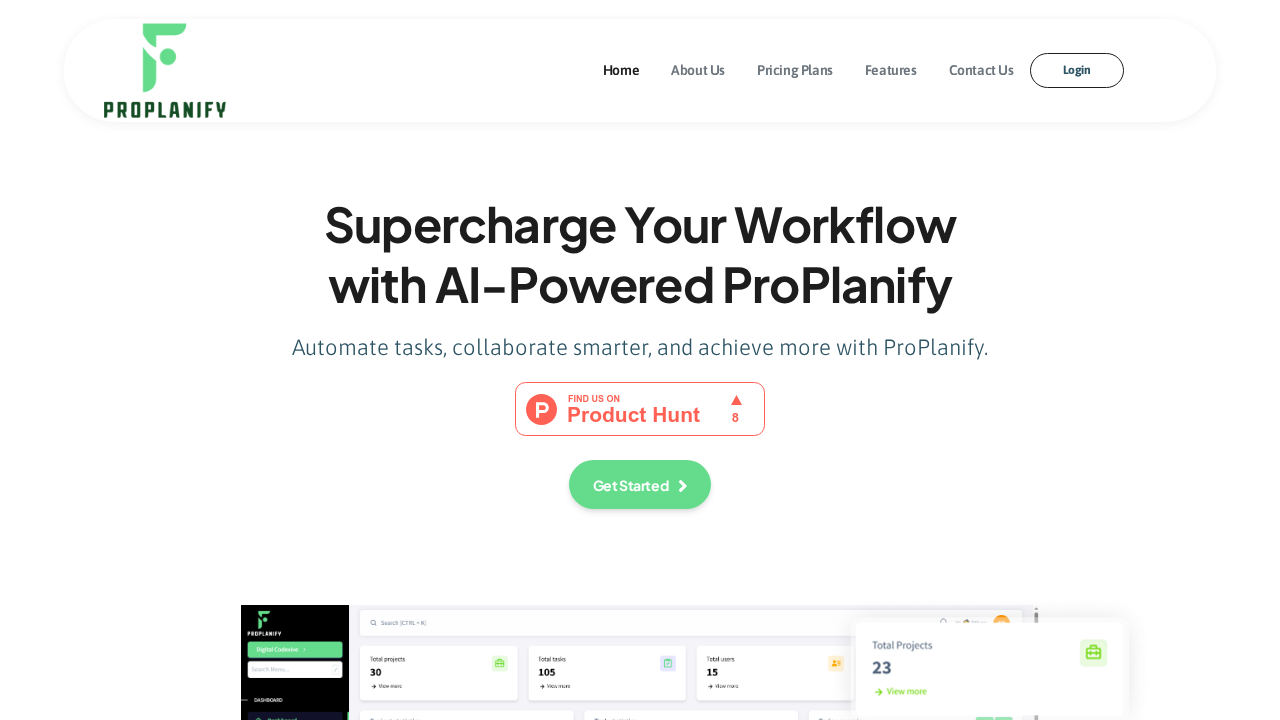 ProPlanify screenshot