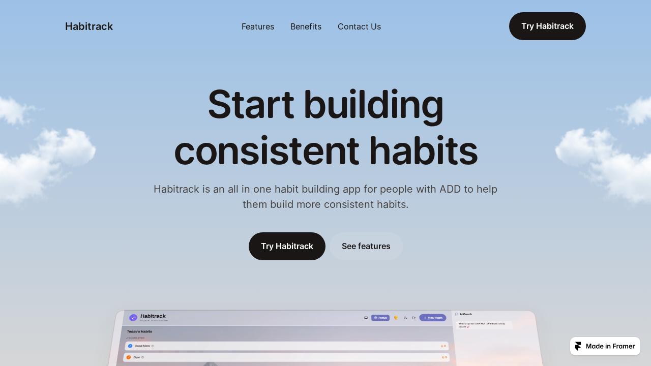 Habitrack screenshot