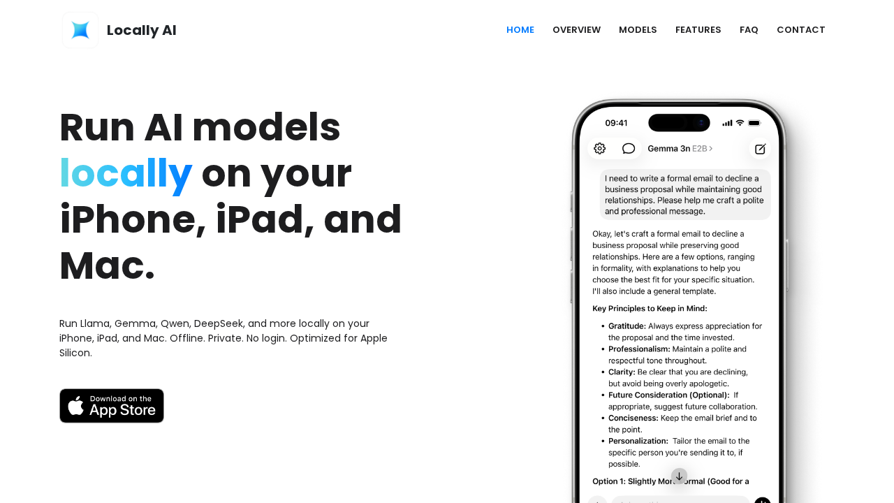Locally AI for Mac screenshot