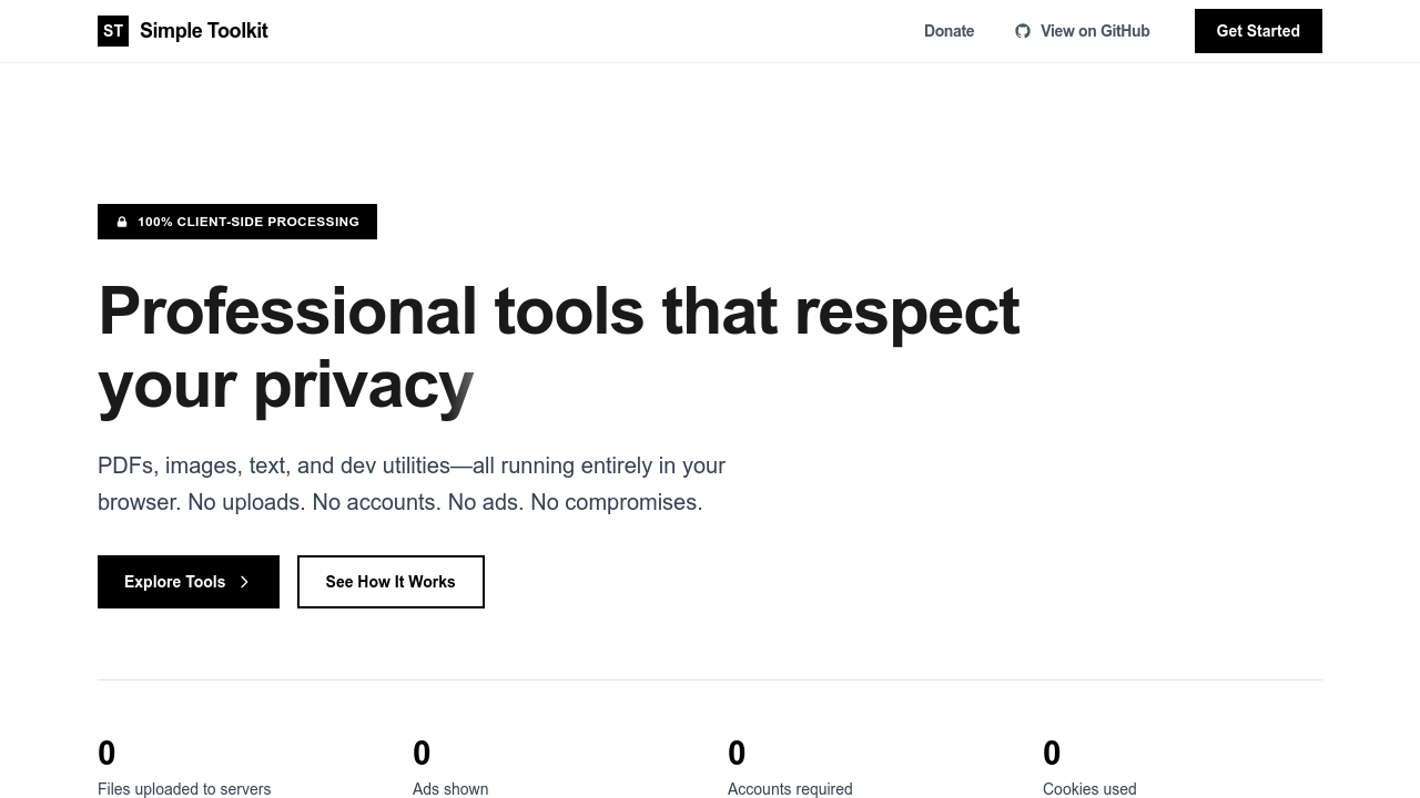Simple Toolkit screenshot