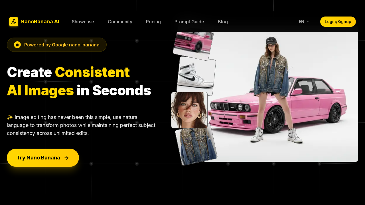 NanoBanana AI Image Generator screenshot