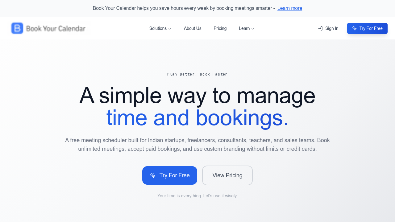 Book Your Calendar screenshot