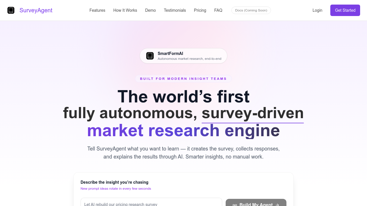 SurveyAgent screenshot