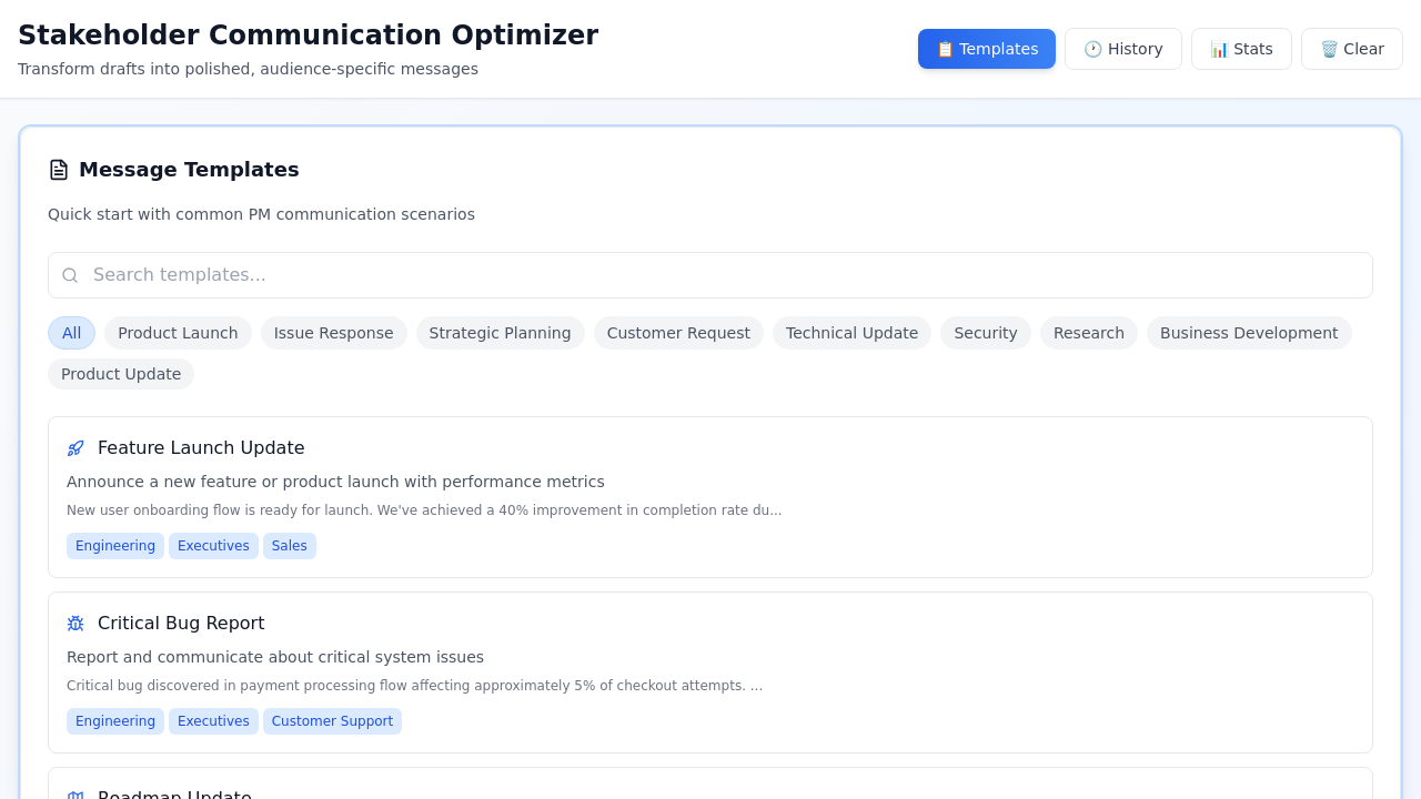 Product Voice AI screenshot