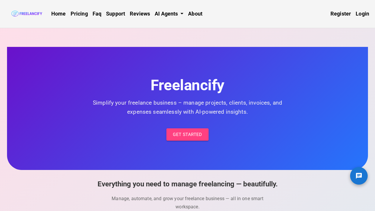 Freelancify screenshot