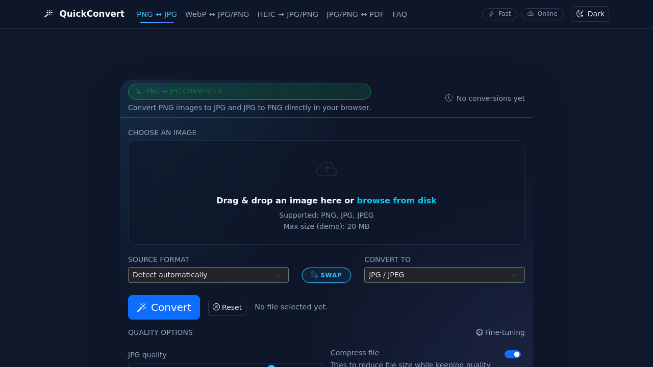 QuickConvert screenshot