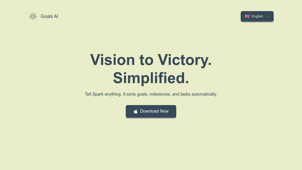 Goals AI - Vision to Victory screenshot