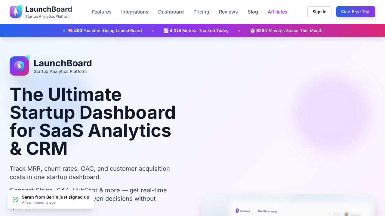 LaunchBoard screenshot