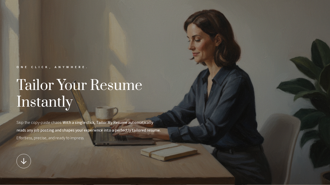 Tailor My Resume screenshot