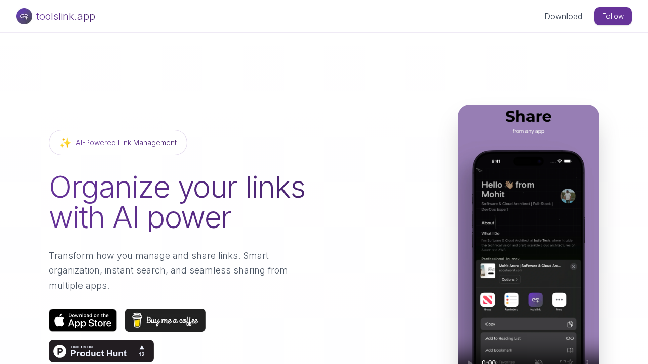 toolslink screenshot