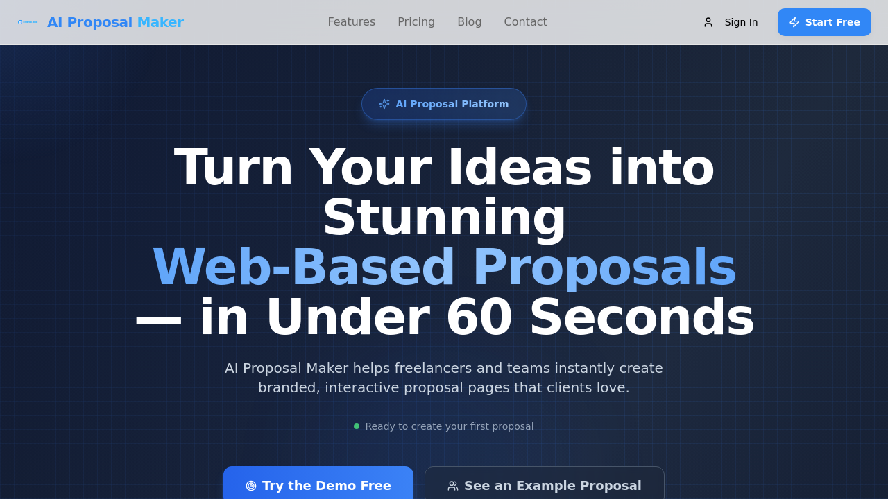 AI Proposal Maker screenshot