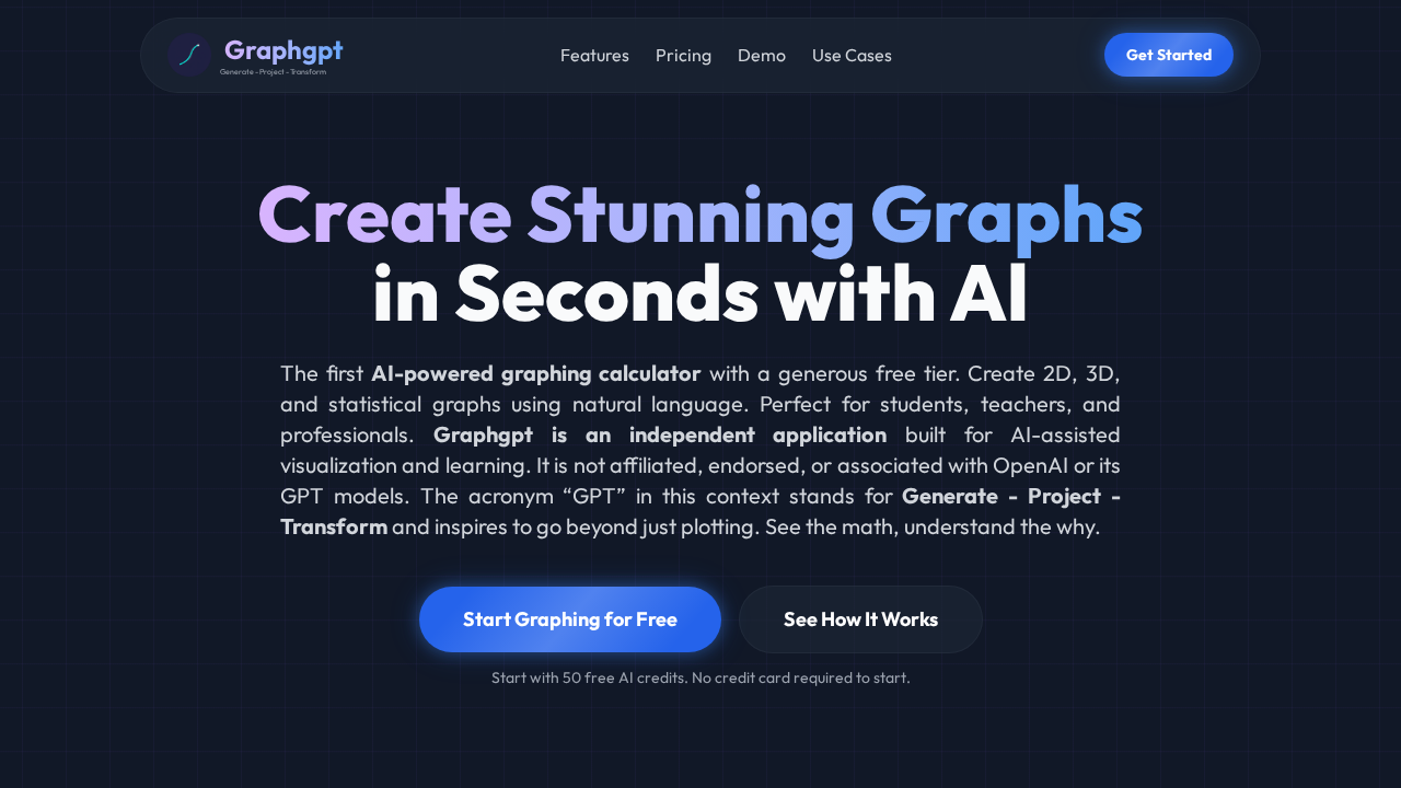 Graphgpt - 2D, 3D, Stats & Econs Graphs screenshot