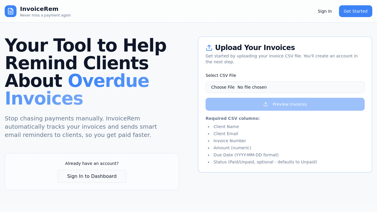 InvoiceRem screenshot