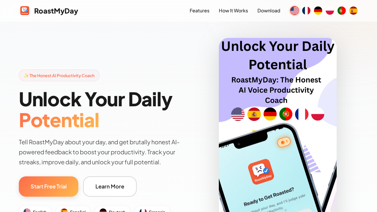 RoastMyDay screenshot