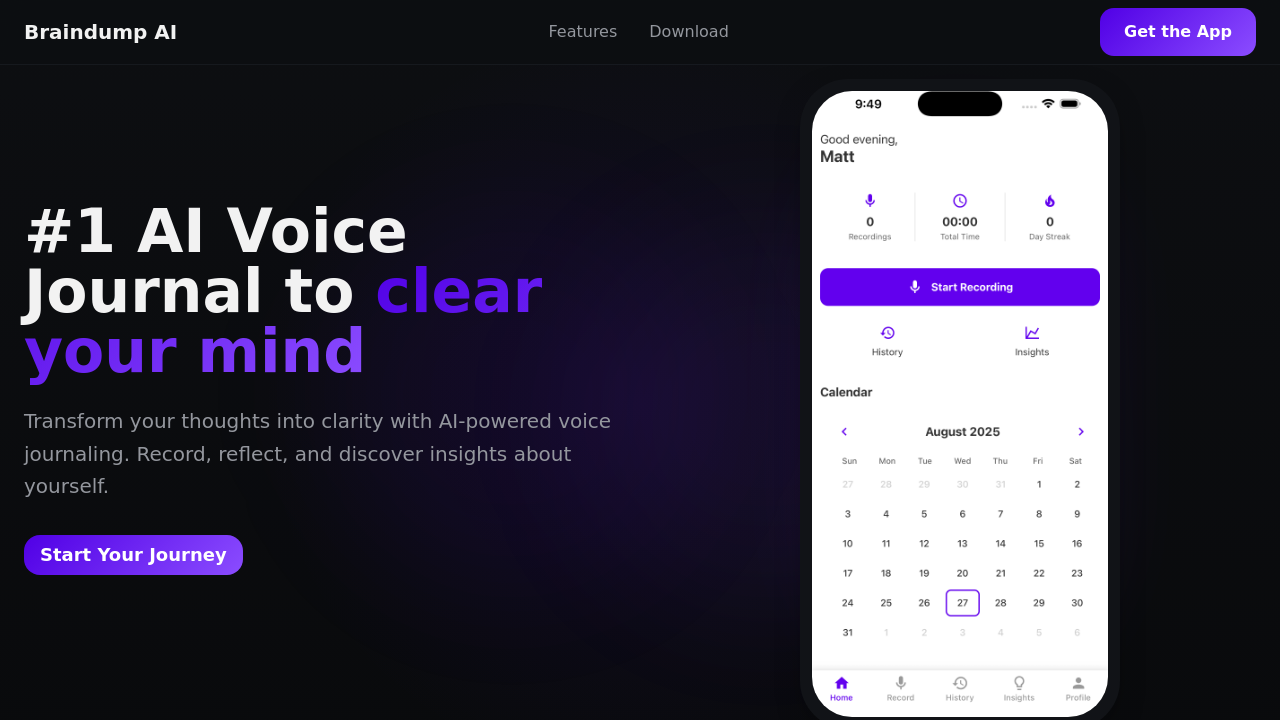 Braindump AI screenshot