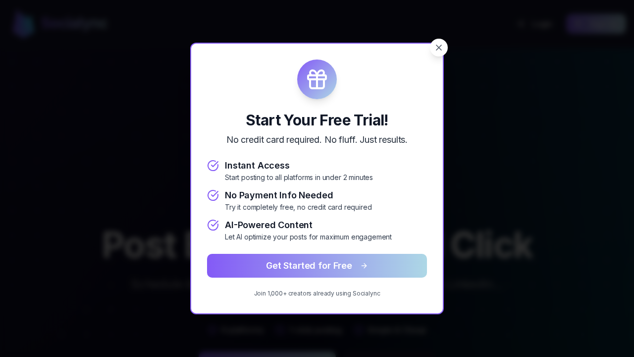Socialync screenshot