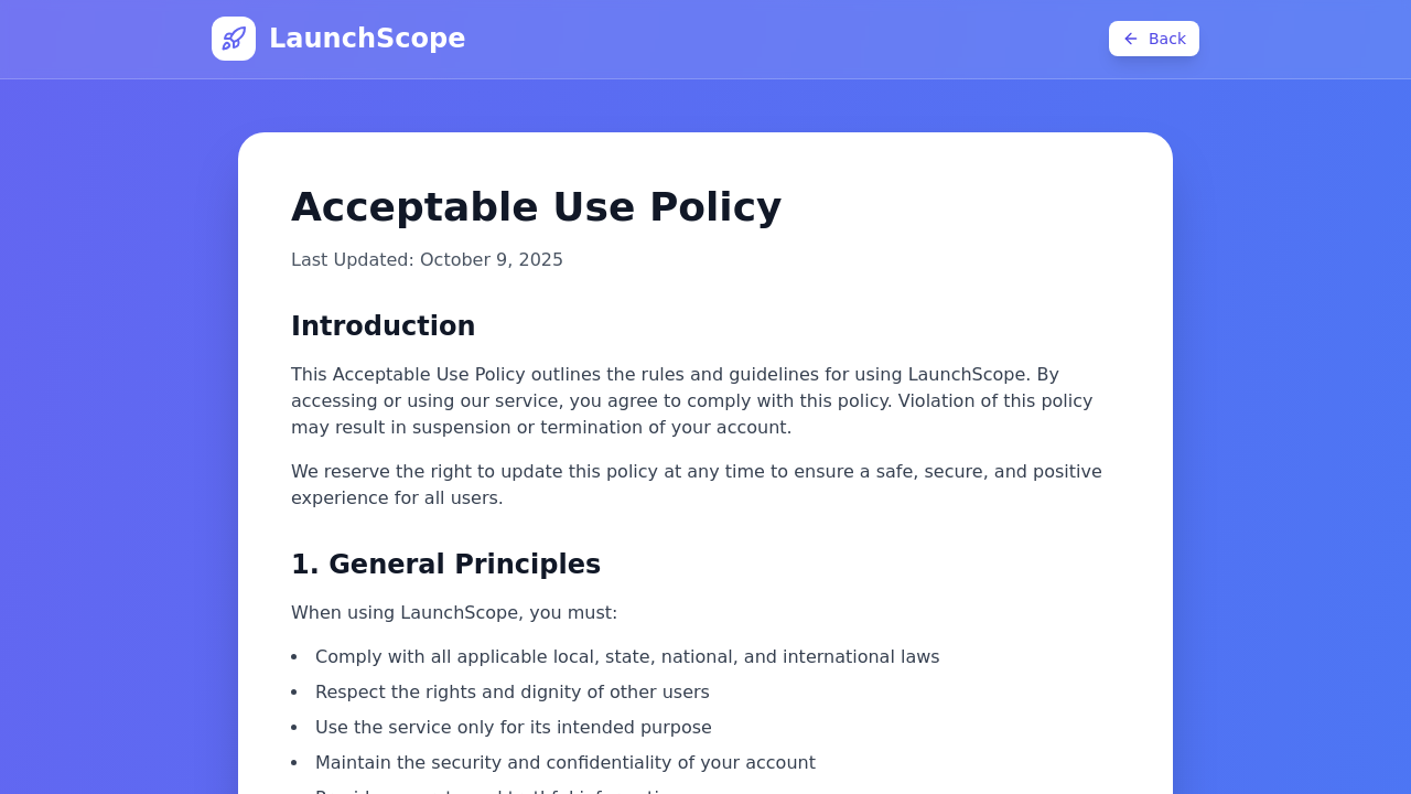 LaunchScope screenshot