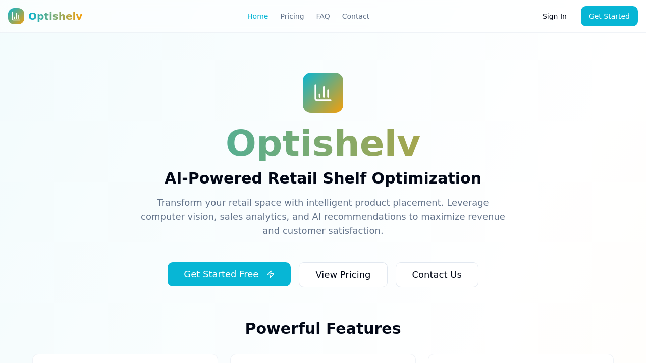 Optishelv screenshot