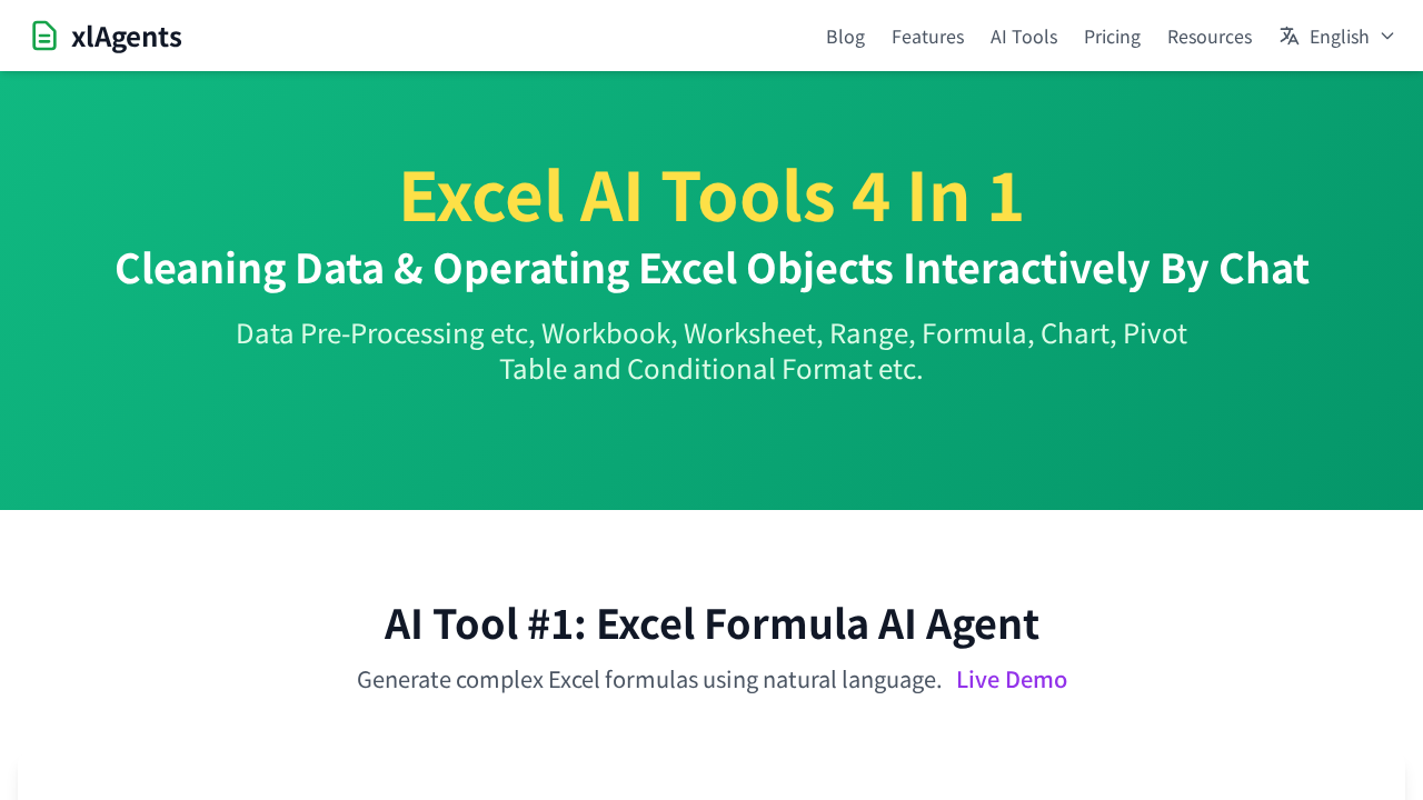 Excel AI Tools 4 In 1 screenshot