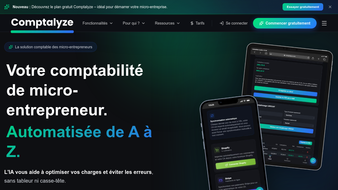 Comptalyze screenshot