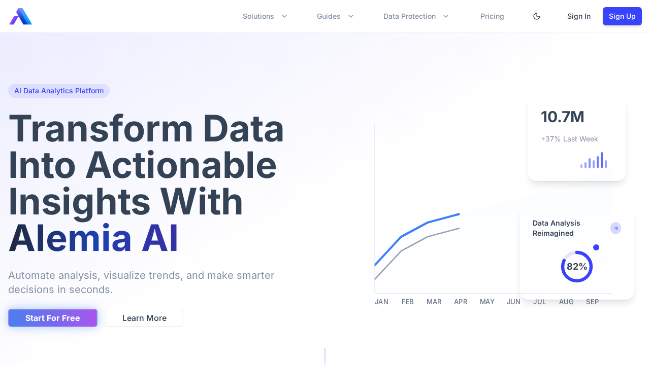 Alemia AI screenshot