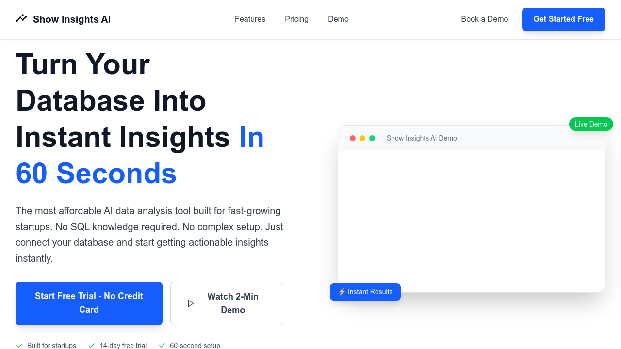 Show Insights AI screenshot
