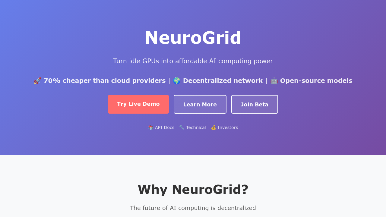 NeuroGrid screenshot