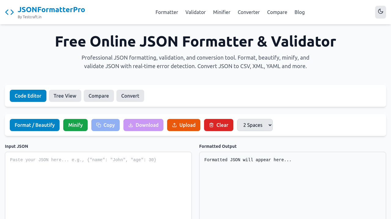 JSONFormatterPro screenshot