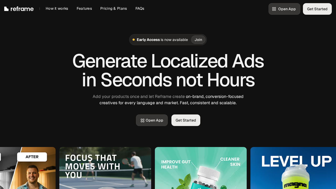 Reframe AI screenshot