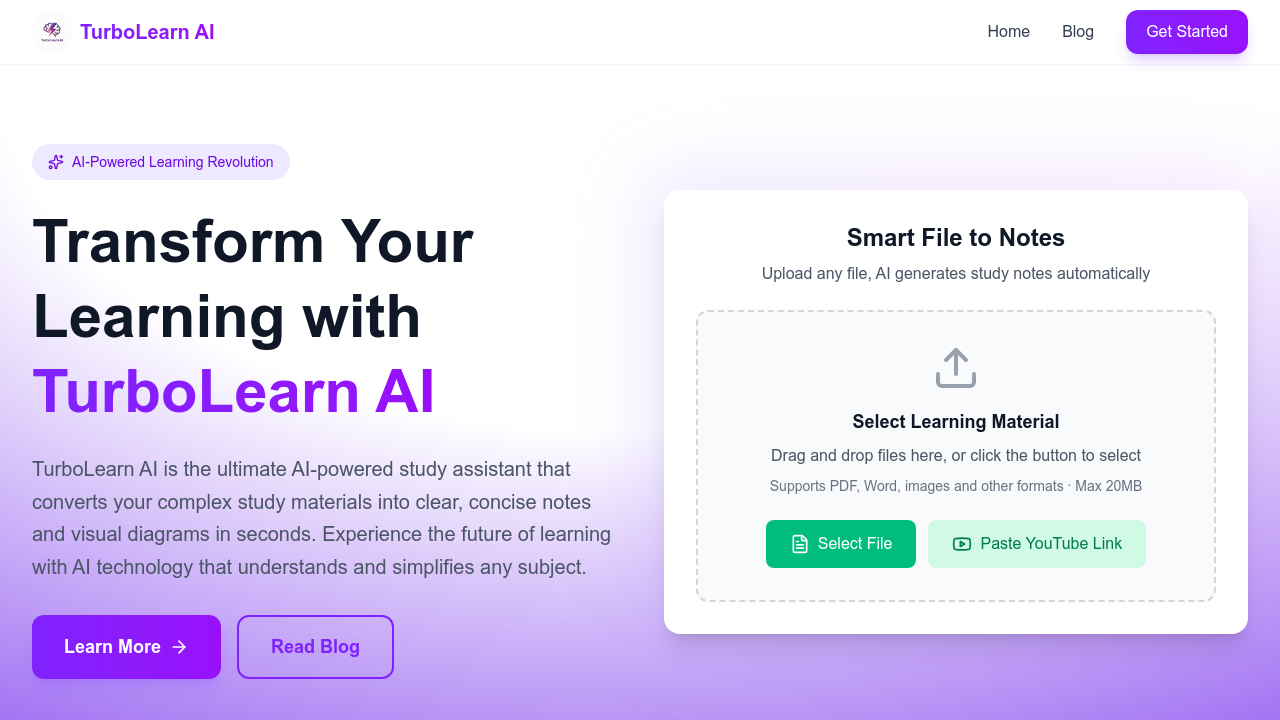 TurboLearn AI screenshot