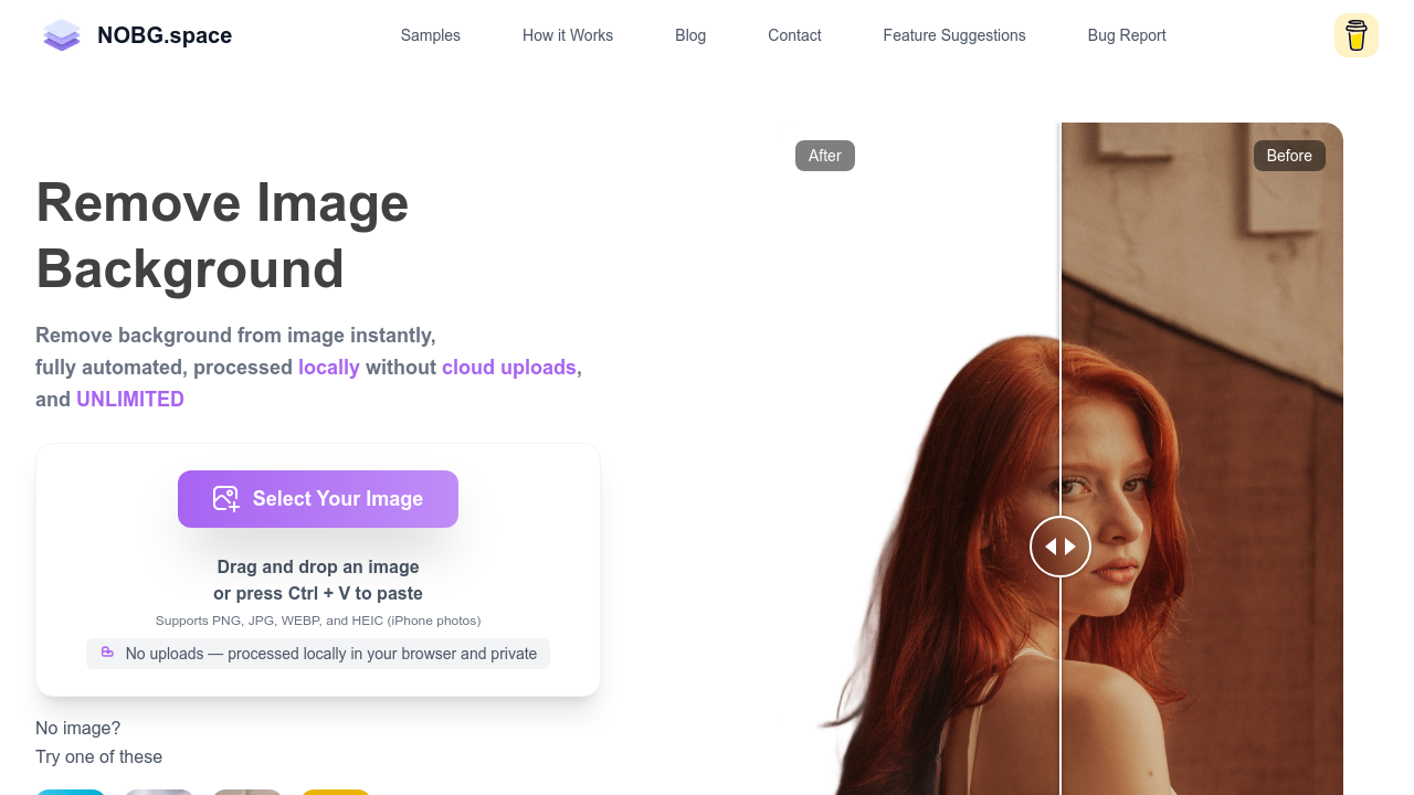 NOBG.space screenshot