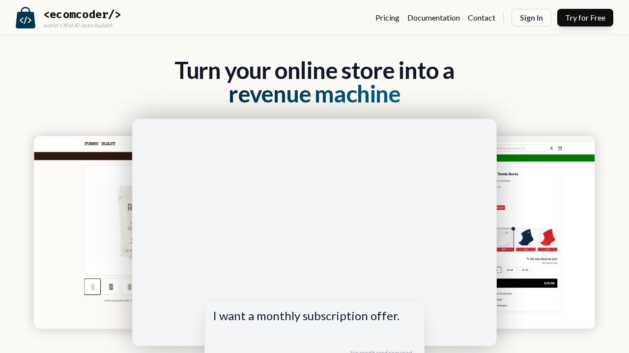 Ecomcoder screenshot