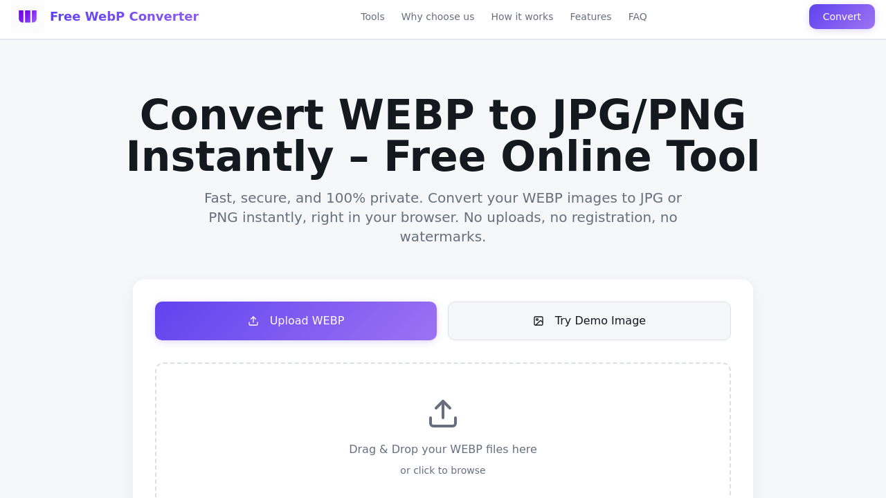 Free WebP Converter screenshot