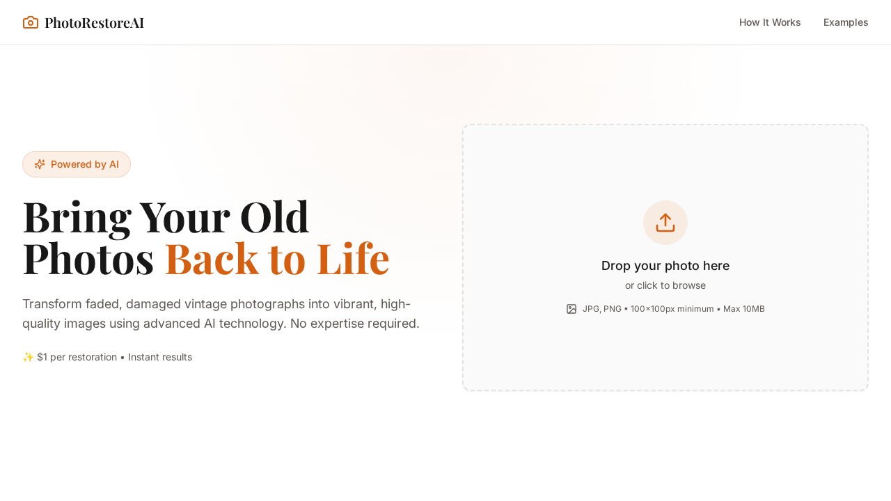 PhotoRestoreAI screenshot